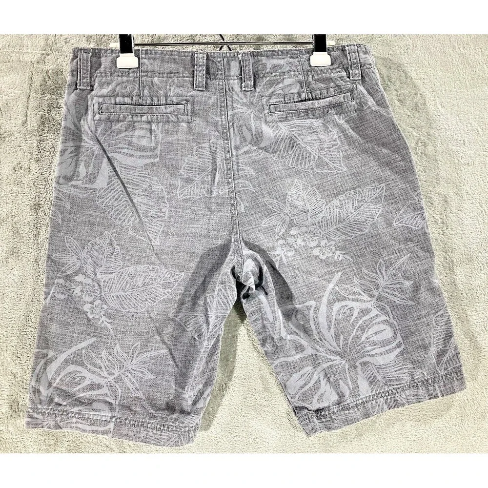 No Boundaries Chino Shorts Men's Size 36 Style NM15300T Grey Floral‎